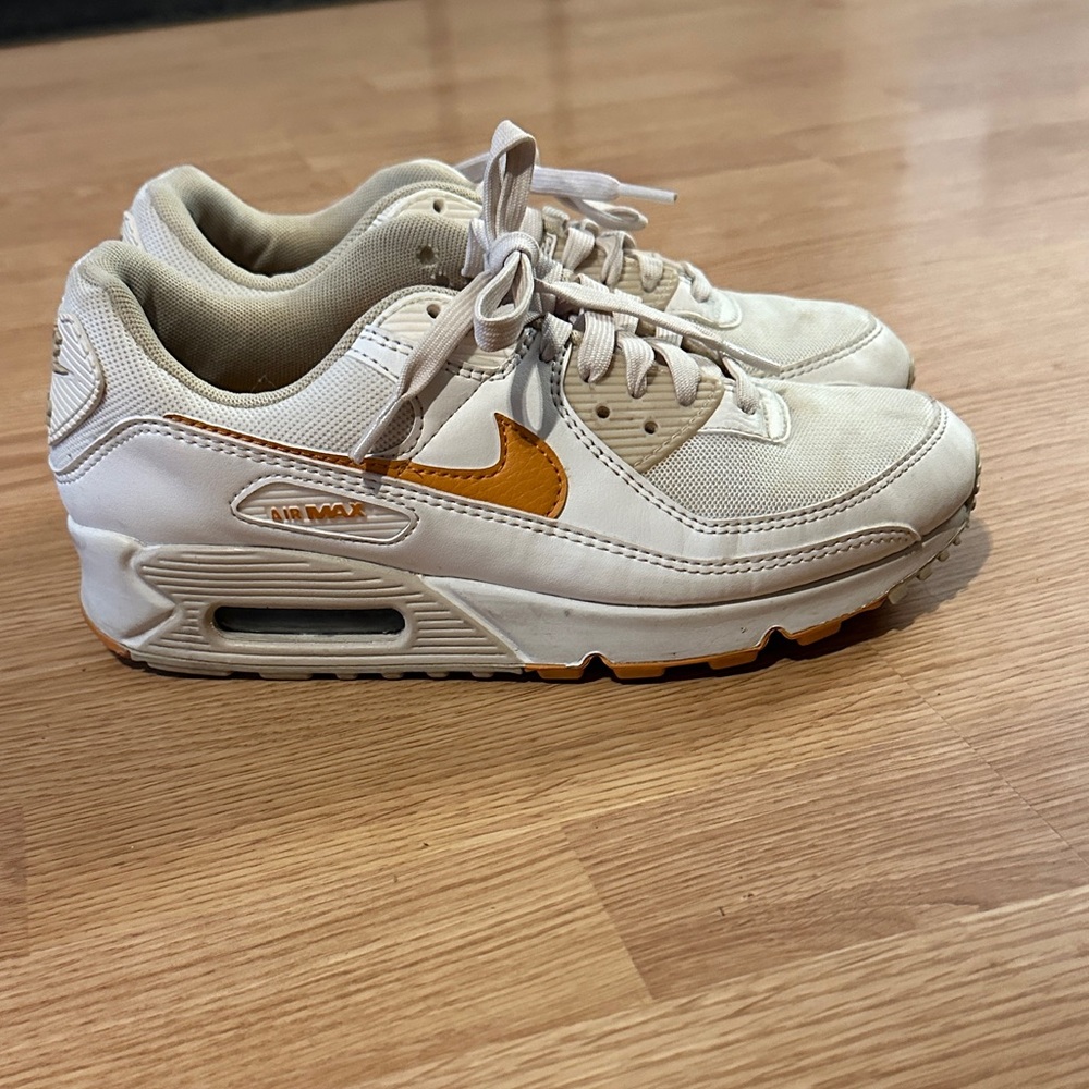 Nike Cream and Orange Sneakers